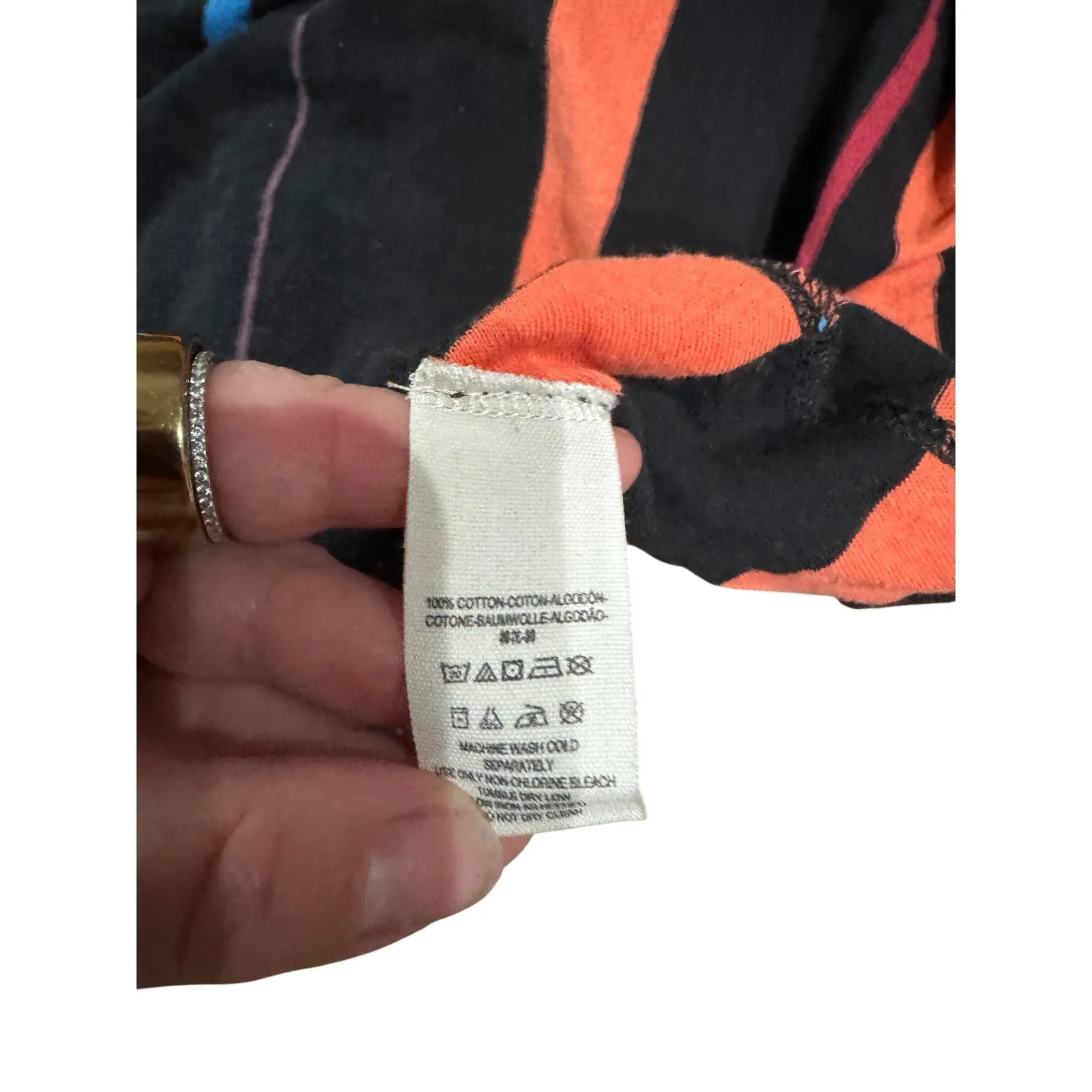 Free People Tunic Women's Size S Striped Midi Dress Casual Black Side Slits - Image 8