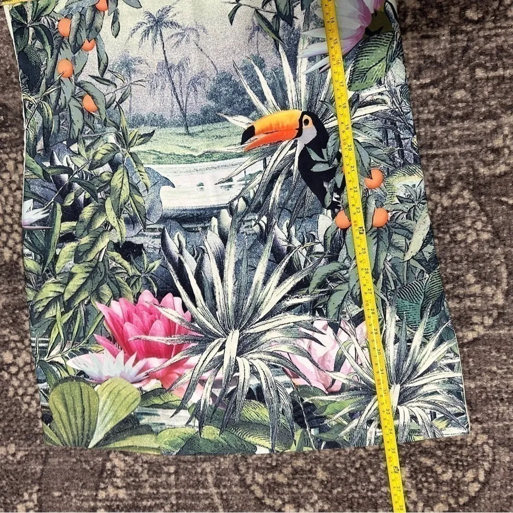 H&M Conscious Collection Women’s Size 12 Toucan Bird Tropical Print Short Dress - Image 8