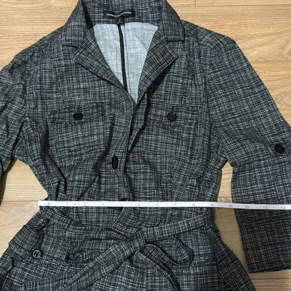 Express design studio button down blazer shirt size 0 - Image 3