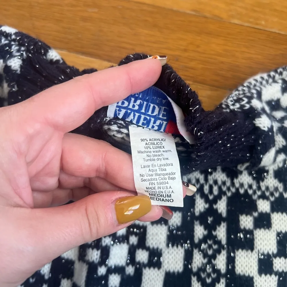 Vintage American Pride Sweater size M Blue Size M - Image 5