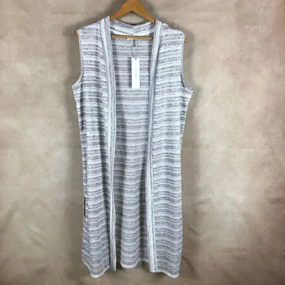 CALVIN KLEIN Long Cardigan Duster ONE SIZE NWT - Image 3