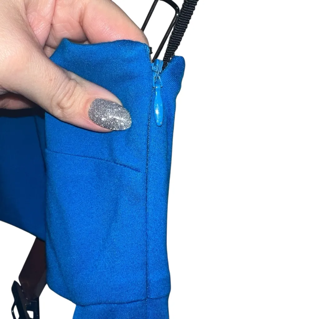 NBD Kody One Shoulder Cutout Midi Dress In Blueberry Blue - Image 5