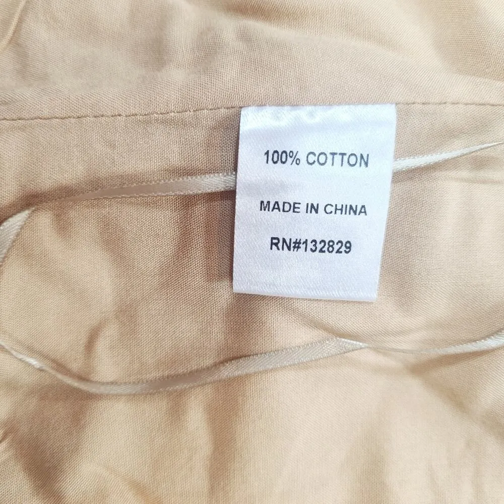 Superdown Ashlyn Lace Up Top in Beige XS - Image 9