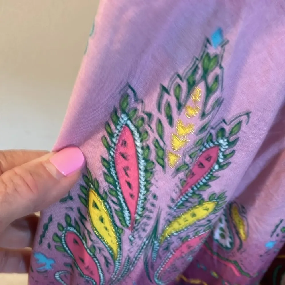 Treo Chic ankle length smocked waist boho paisley skirt Size undefined - Image 8