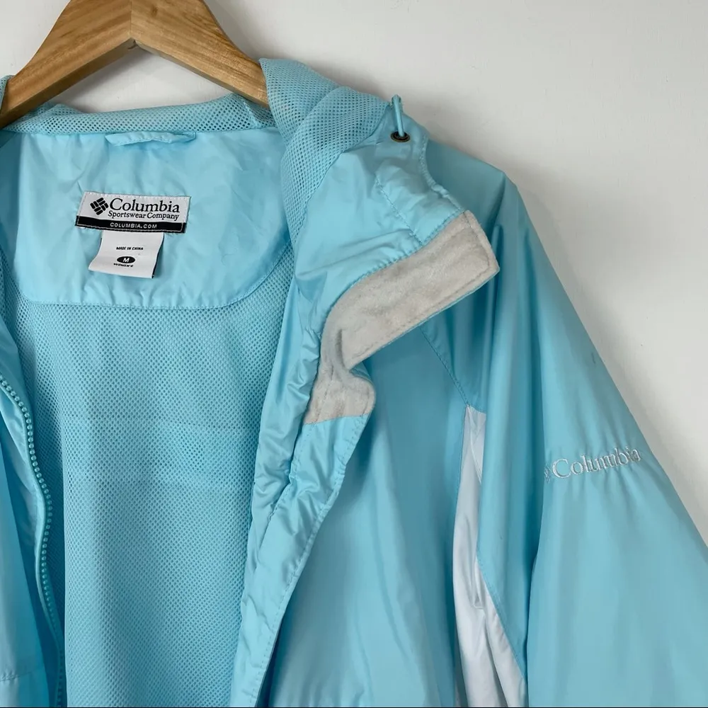 Columbia Blue Omni Shield Zip Wind Rain Jacket - Image 4
