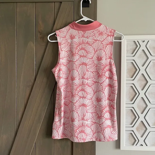 Tommy Bahama Womens Golf / Tennis / Pickleball Pink Sleeveless Shirt - Size S - Image 2