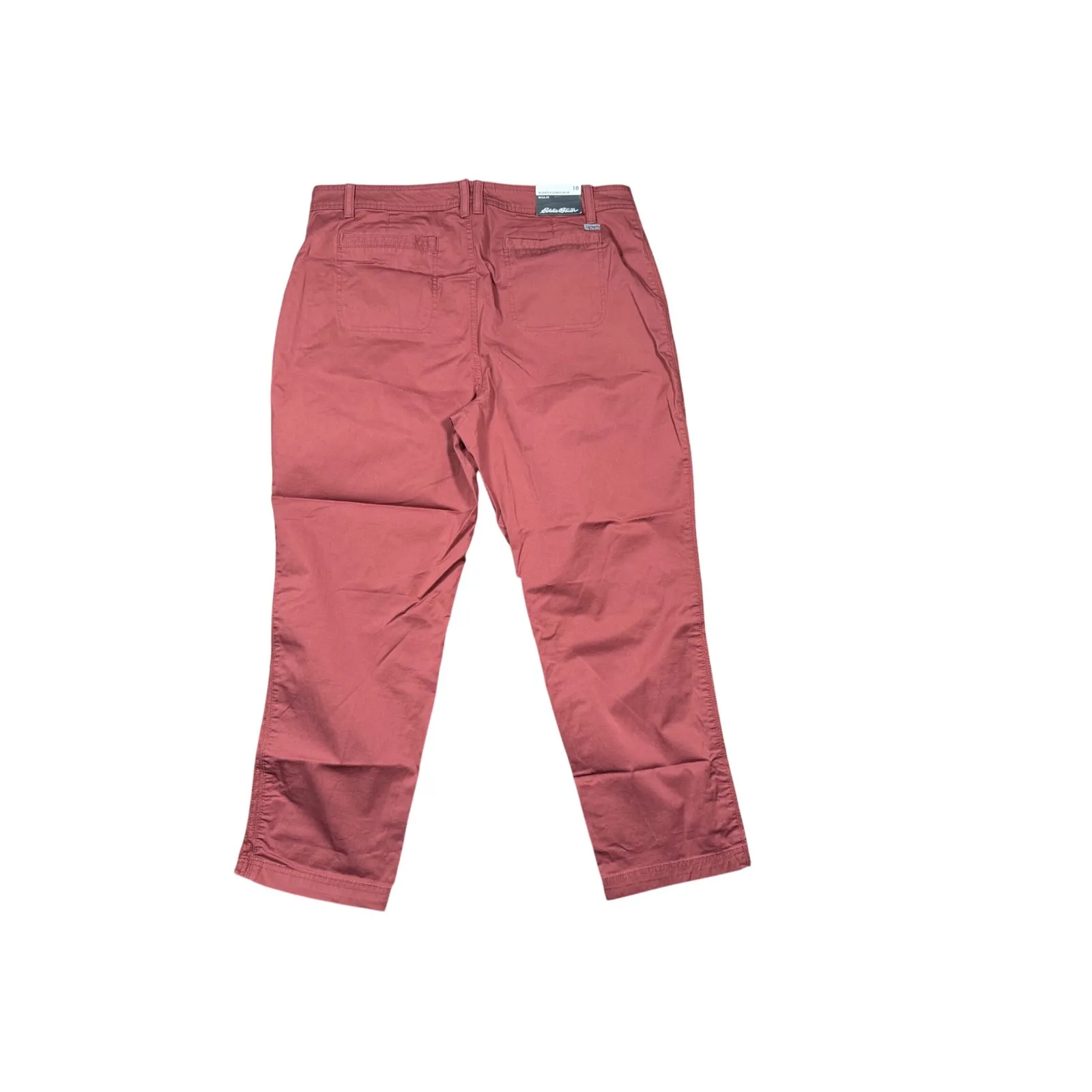 Eddie Bauer Womens Size 18‎ Cropped Chino Pants Casual Crop Red Pink - Image 5
