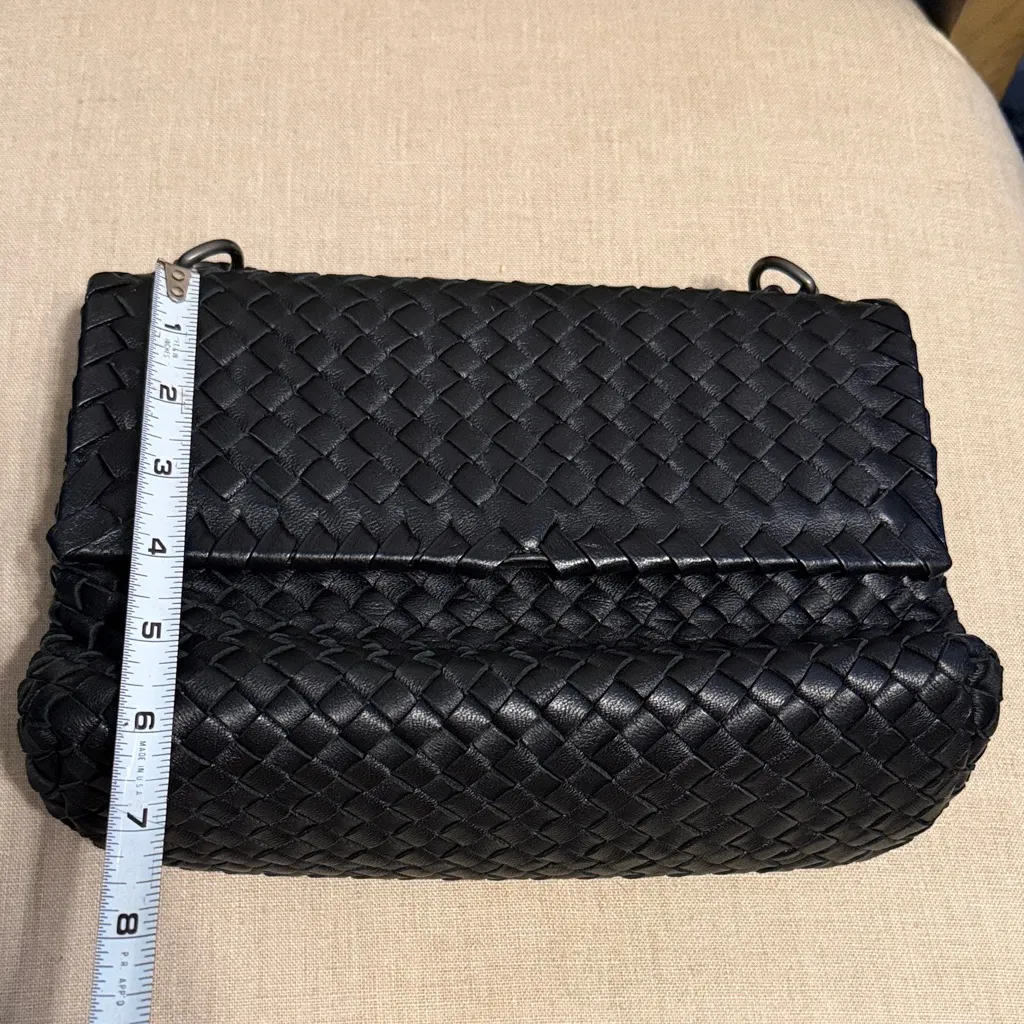 None Black Woven Shoulder Bag - Image 12