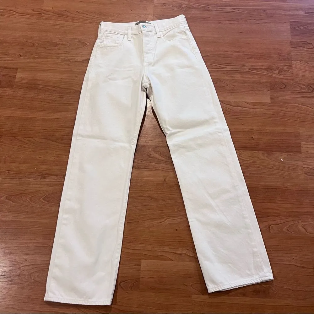 J crew Point Sur loose straight jean in white‎ womens size 25 high rise - Image 10