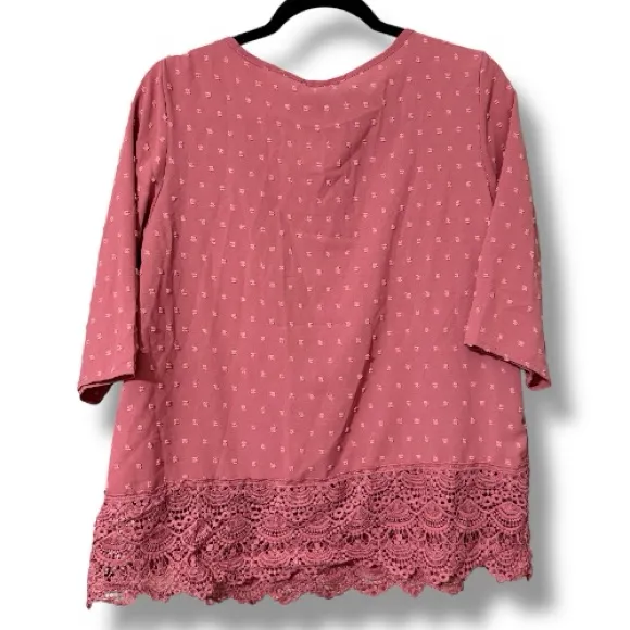 EMERY ROSE women’s medium blush pink plain v - Image 9