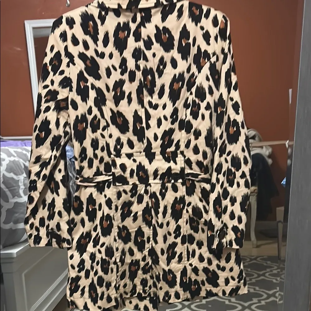 Leopard Print Trench Coat - Image 4