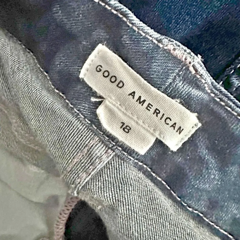 GOOD AMERICAN | Good Legs Dark Wash Skinny Jeans Organic Cotton | Size 18 (plus) - Image 8