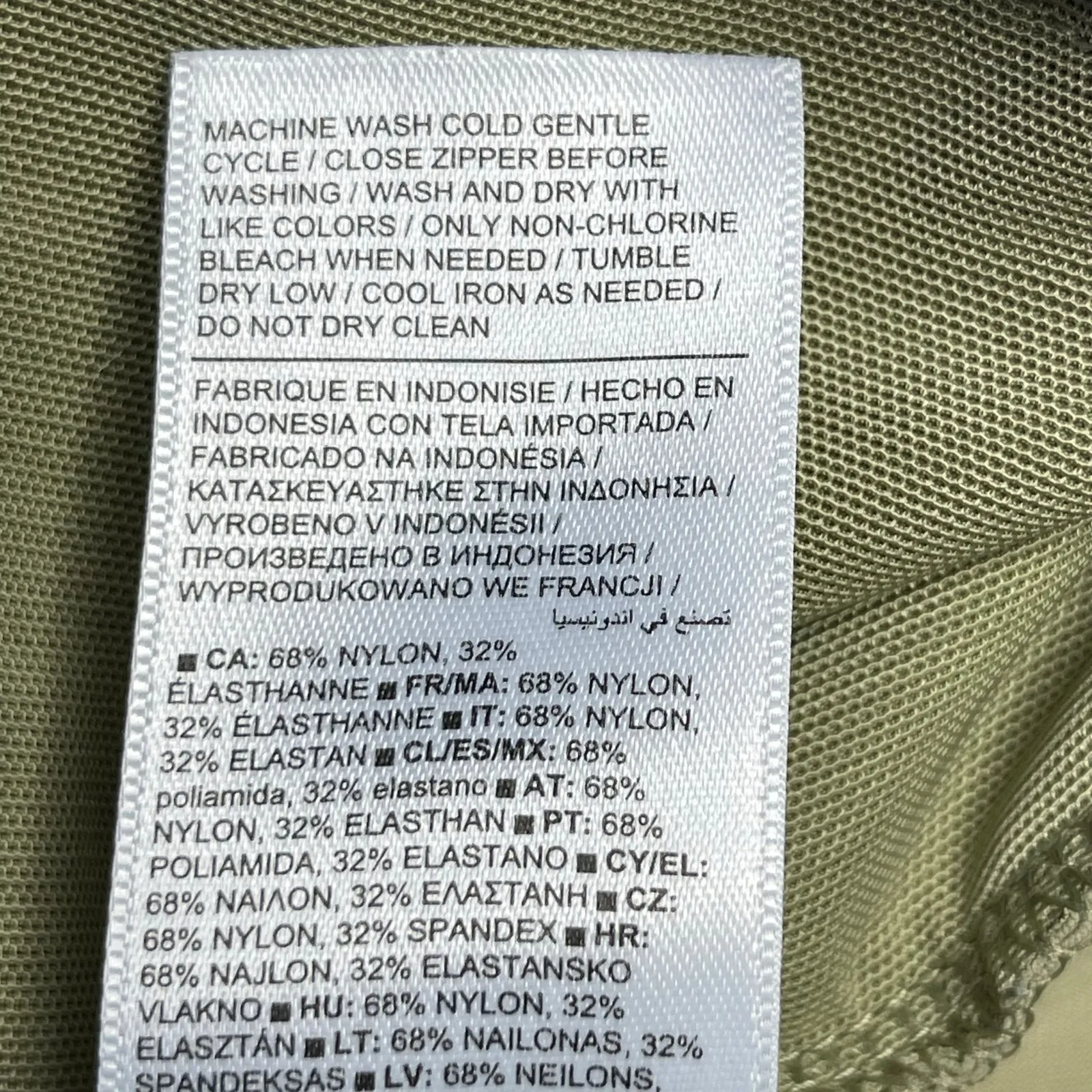 Athleta Pinnacle High Rise Trousers size 14 Olive Branch Green Wide Leg - Image 10