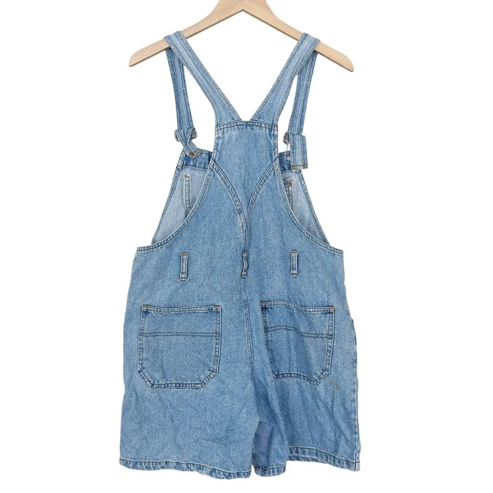 Vintage Chazzz by Charles Ghailian Denim Shortall Overalls Sz L Blue Size L - Image 6