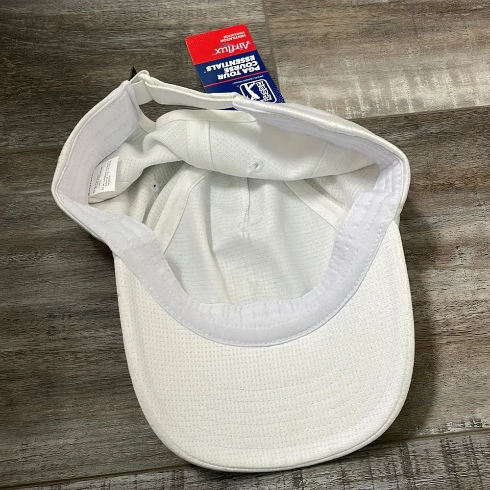PGA Tour Course Essentials white air flux hat NEW - Image 4