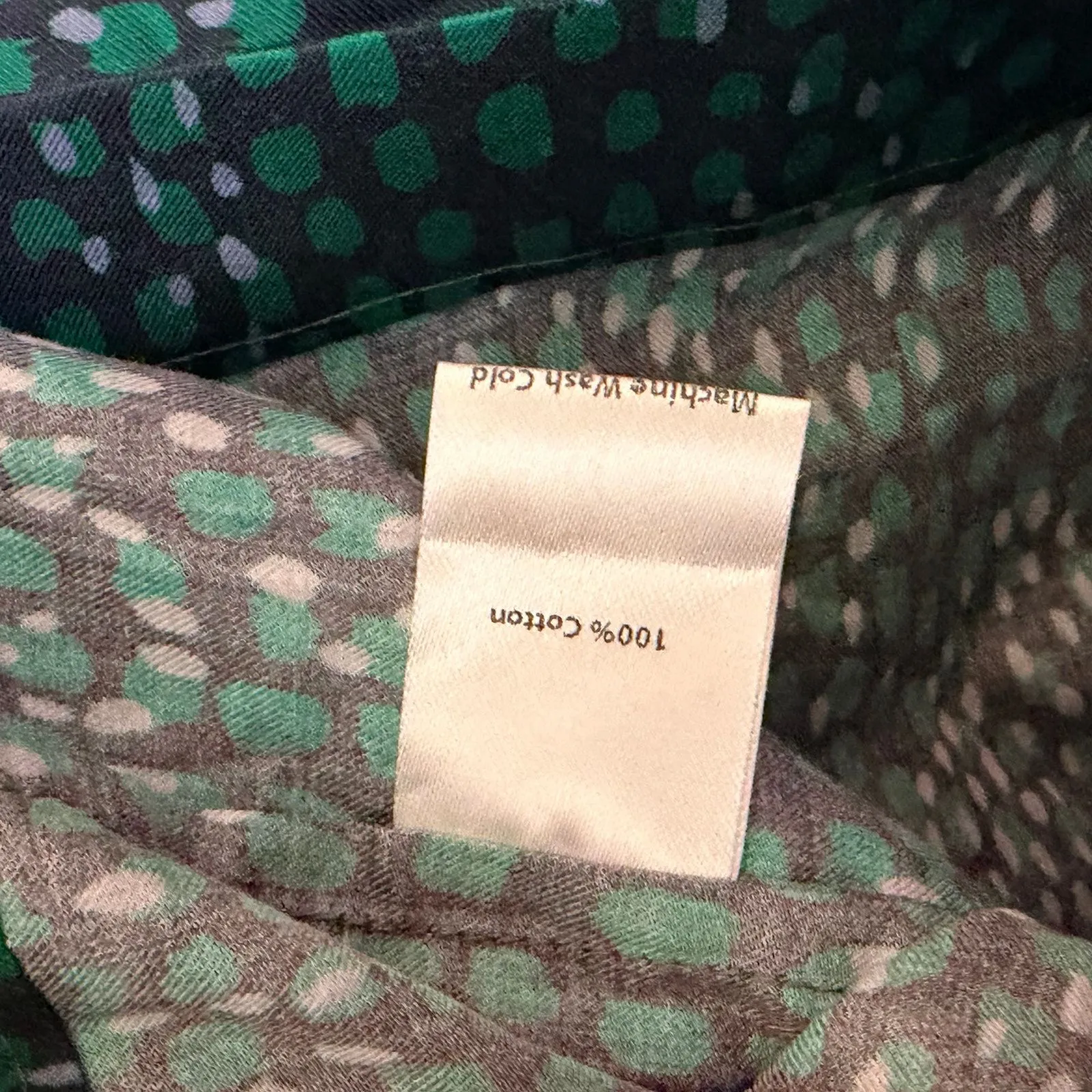 Tucker Eden Tee in Lightweight Cotton in Emerald Baroque Floral Green Size XL - Image 3