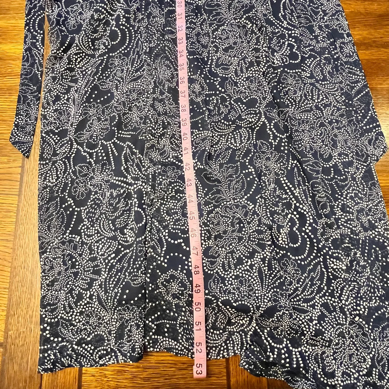 Motherhood Maternity Navy Blue Chiffon Maxi Dress V Neck Size Medium - Image 8