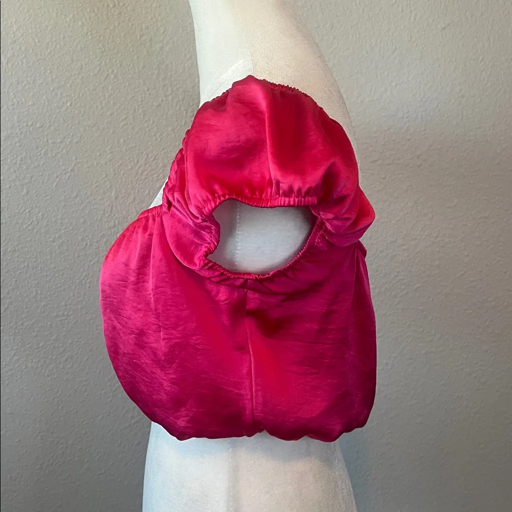 Aritzia Wilfred Cropped Cap Sleeve Blouse Pink Size Small - Image 4