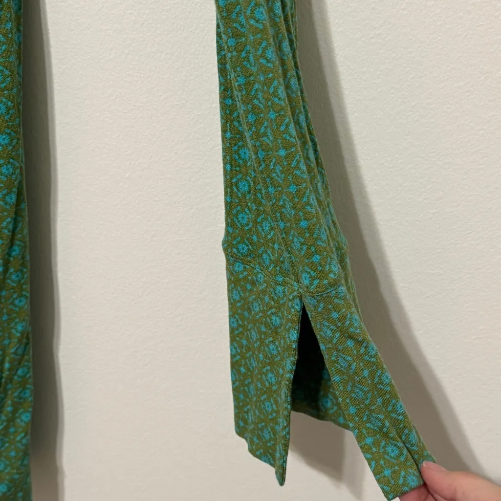 Free People Shayla Mini Dress in Green Size Large Boho Festival Beach Summer - Image 5