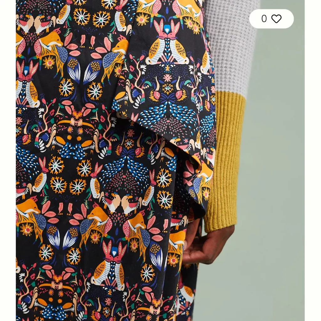 Anthropologie Eva Franco Whimsy Woodland Flora Fauna Pattern
0 Orange - Image 7