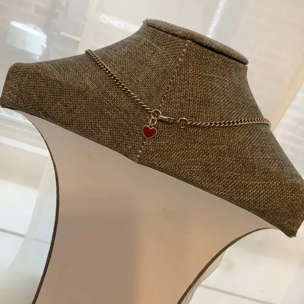 Red heart sun flower earrings set - Image 4