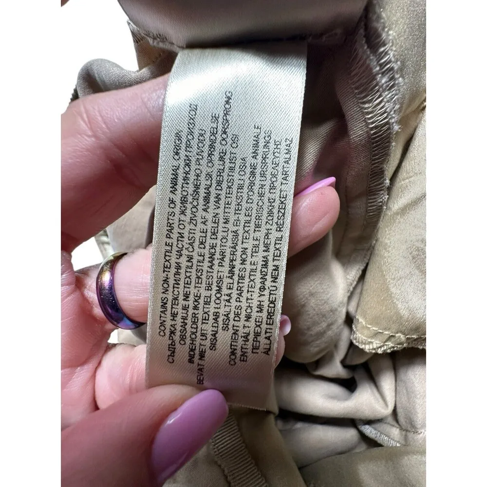 Burberry  Brit Pants Womens Sz 2 Earth Brown Chino Pleated Front Tapered #U4-5 - Image 9