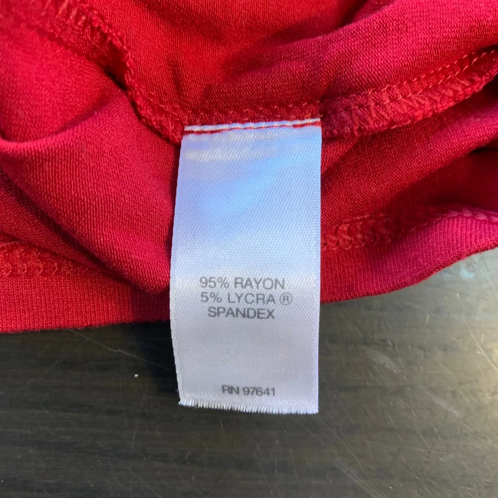 J Jill Wearever‎ Collection Red Christmas Shirt Holiday Knit Top Large Comfort - Image 4