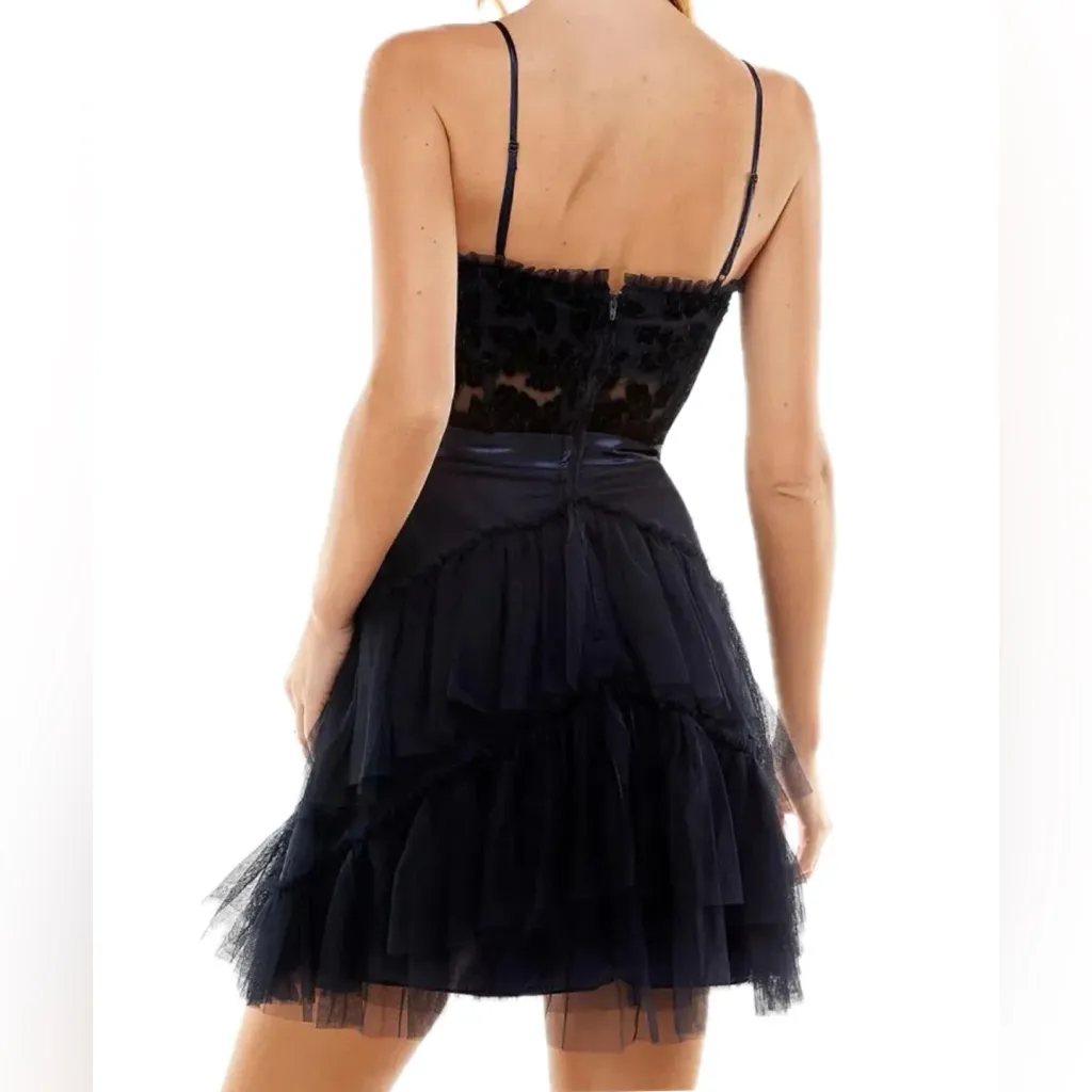 NWT City Studio Party Dress Black Size 4 - Image 2