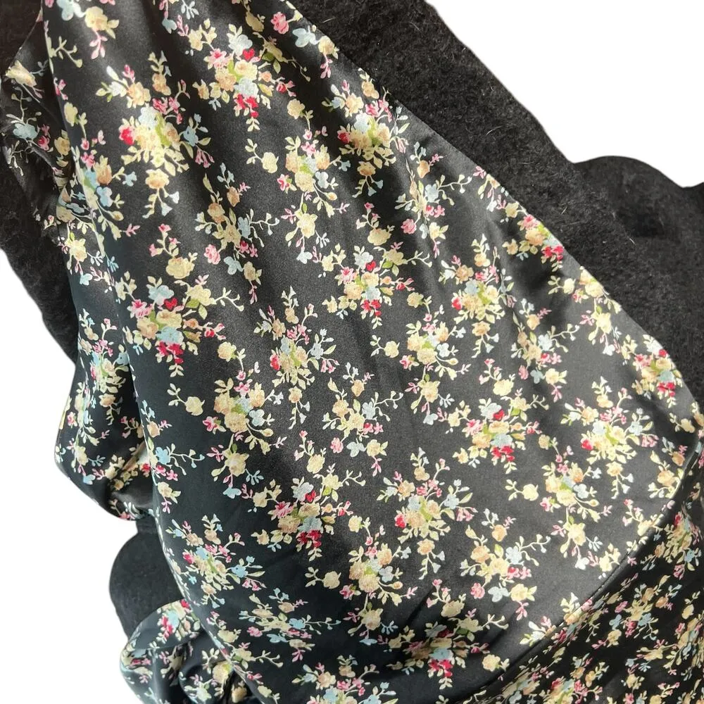 Collectif Vintage Lillian 50s Boucle Peter Pan Collar Coat Black‎ Size US 10 Black - Image 13