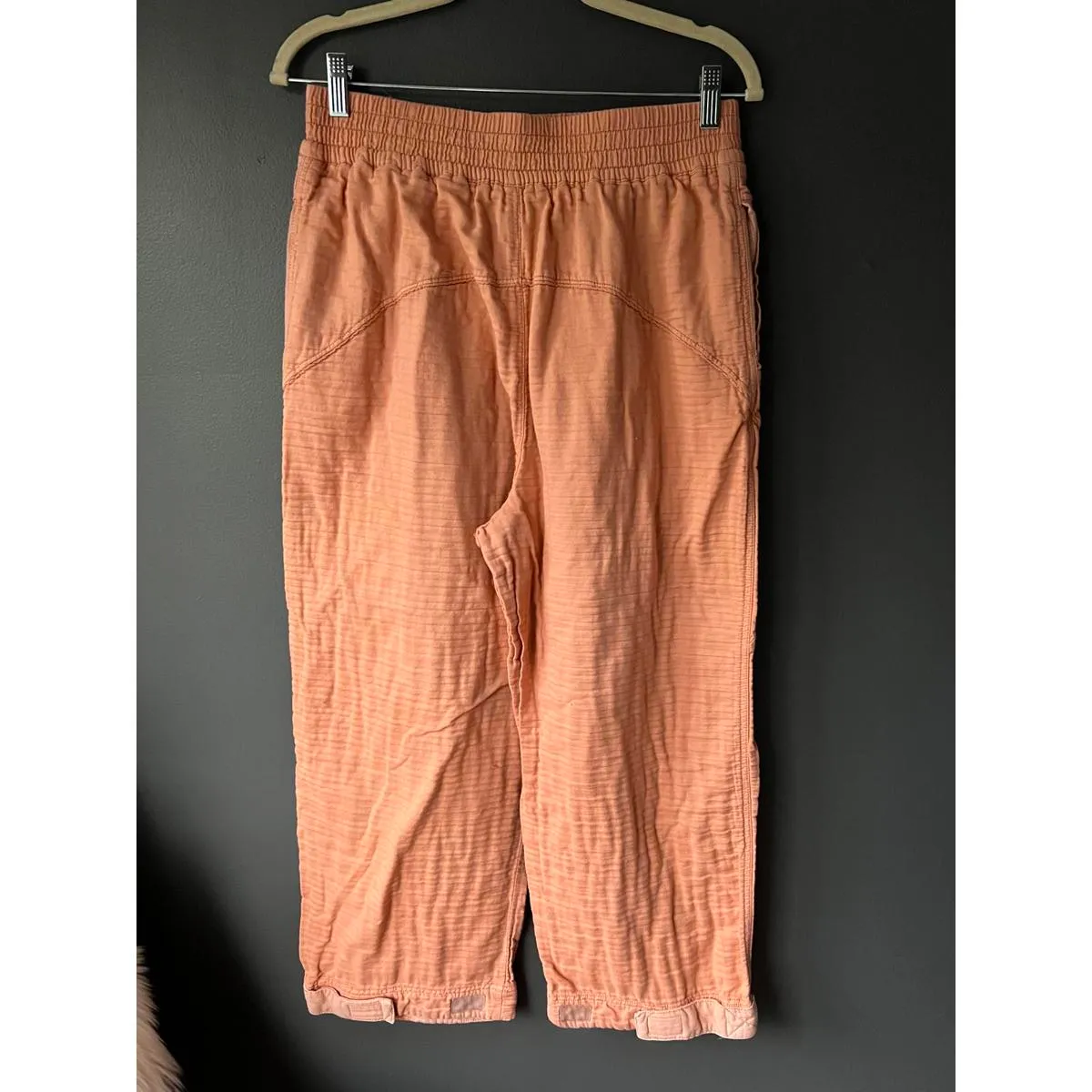 Free People Movement Women's Casual Orange Elastic Waist Pants - Image 2