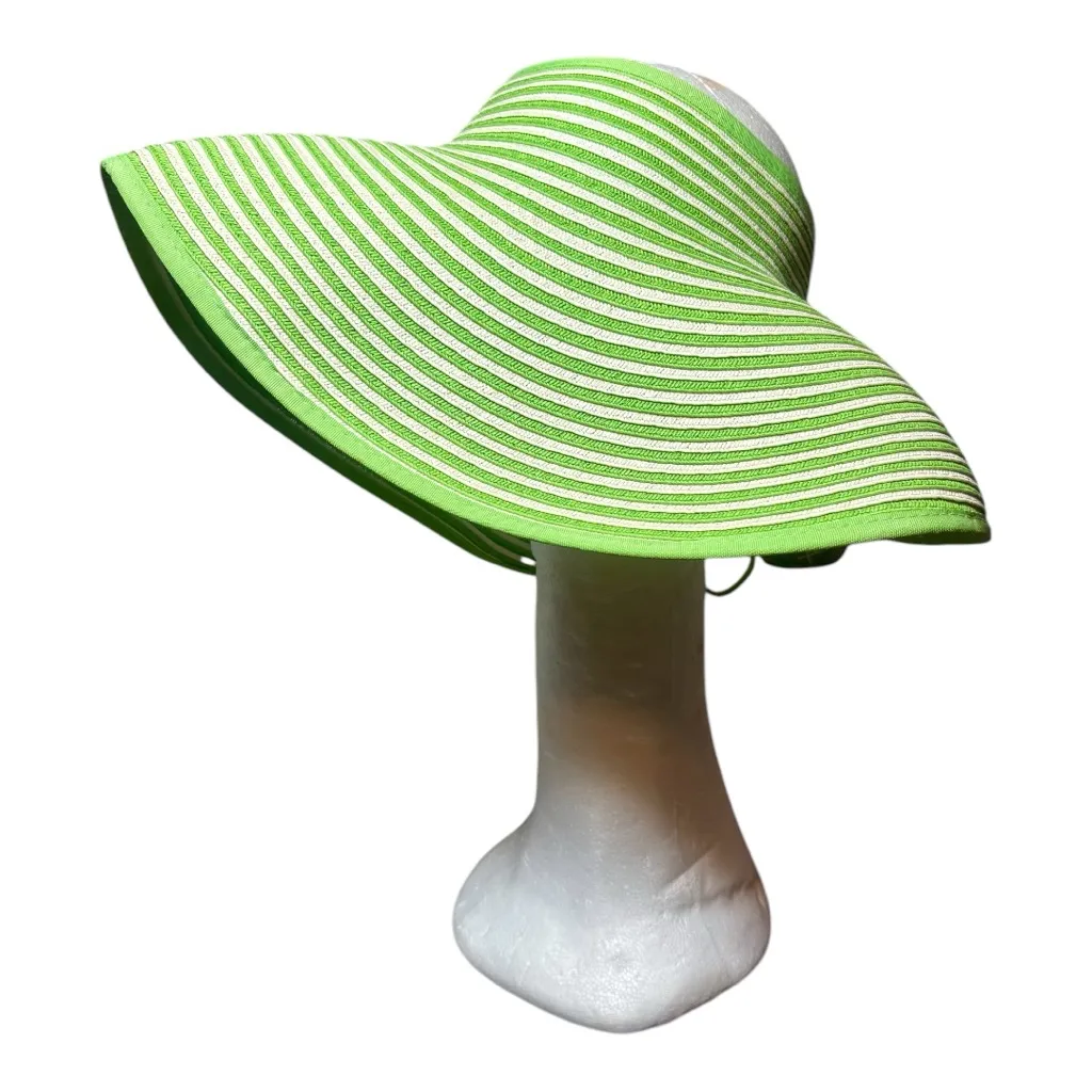 SCALA COLLEZIONE Vintage Foldable Beach Visor Hat - Image 2