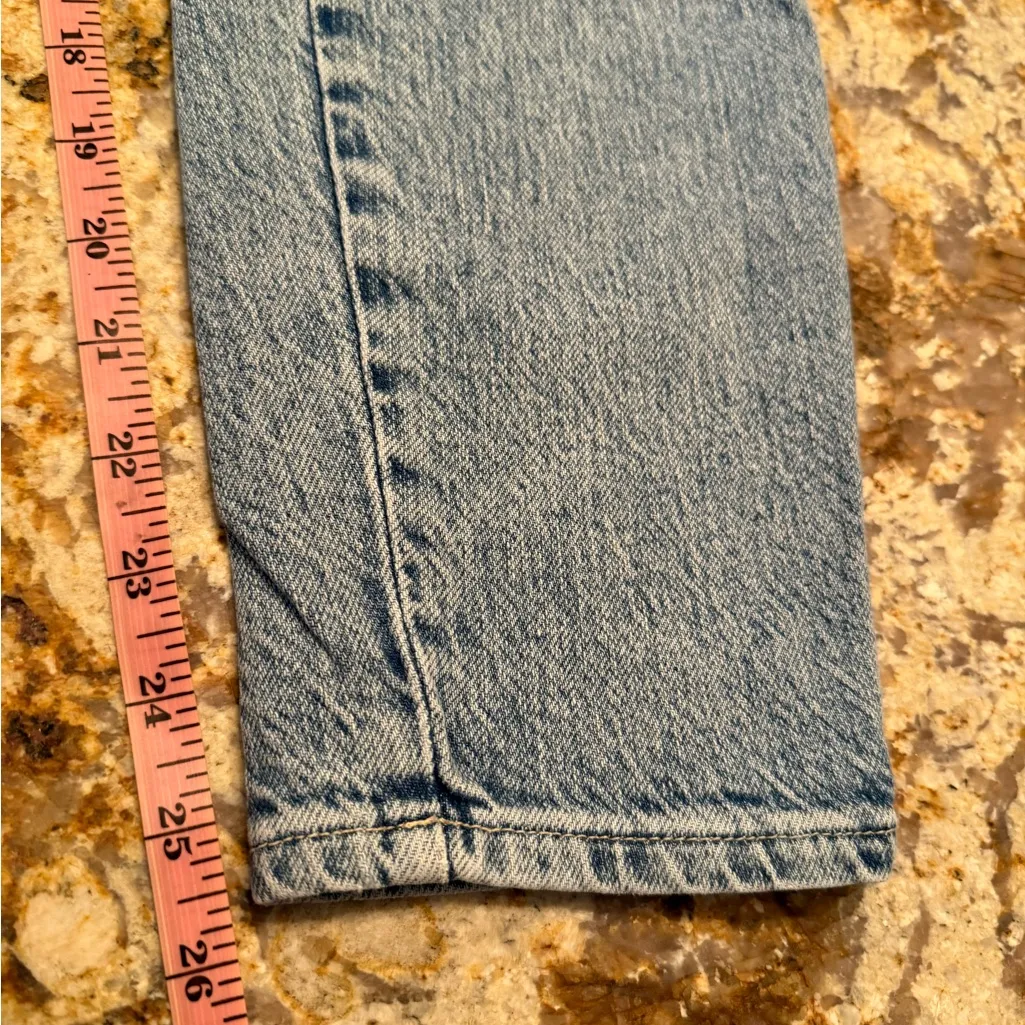 GOOD AMERICAN Women Blue Distressed Curve Skinny High Waist Jeans 10/30 - Image 9