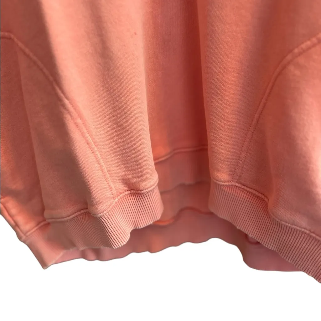 Aerie  Women's‎ Oversized V-Neck Collared Sweatshirt Orange Size M - Image 10