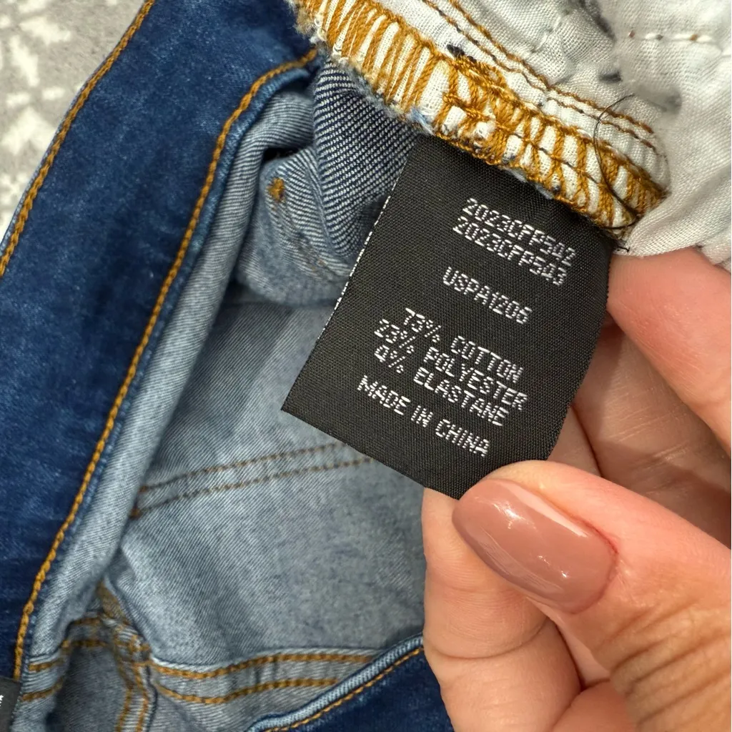 Universal Standard Flare Leg High Rise Jeans Blue Indigo Denim Size 14 - Image 7