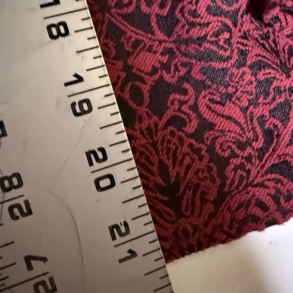 Vintage vampire vibes jacket Croft & Barrow Red jacquard Patterned Blazer L - Image 3