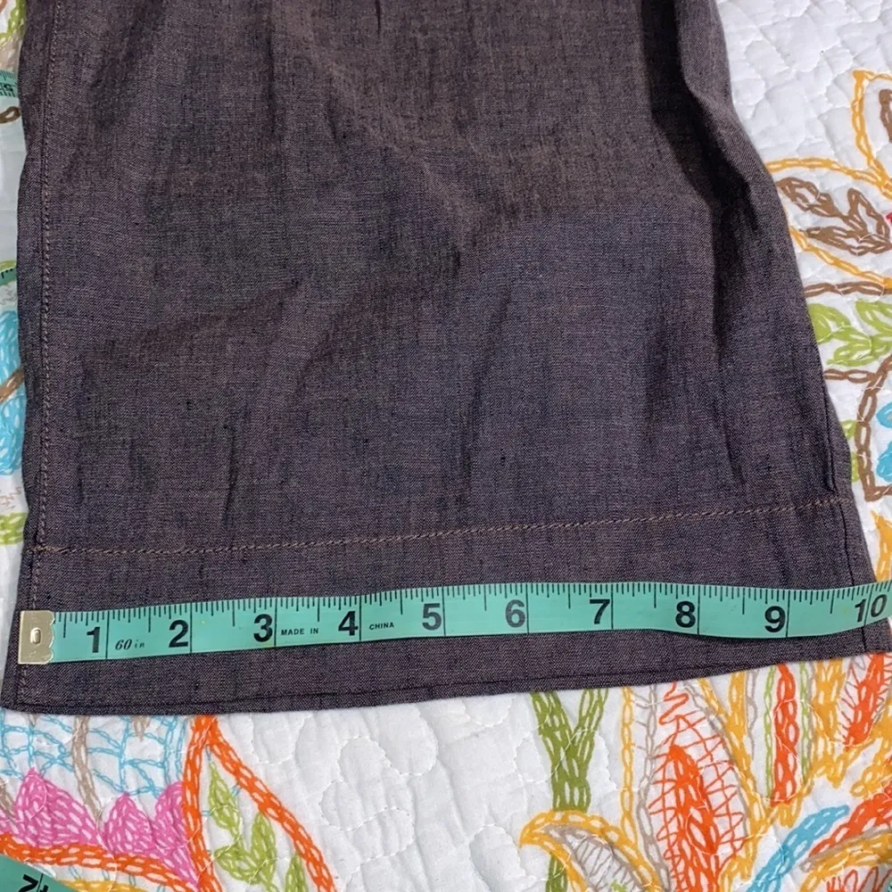 Coldwater Creek 16 misses linen cotton belted crop - Image 12