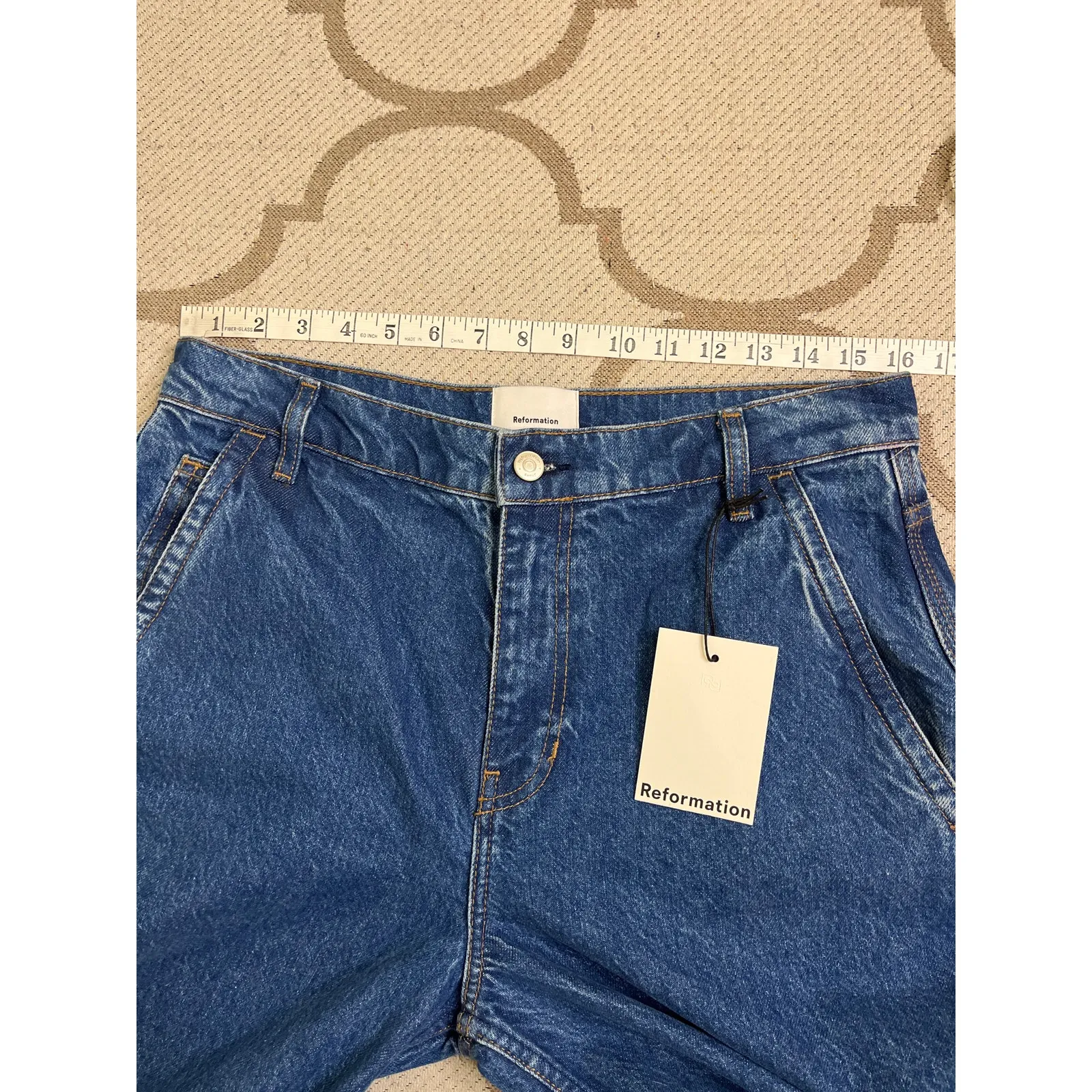 Reformation Diego Mid Rise Baggy Utility Jean, size 27, MSRP $198 - Image 5