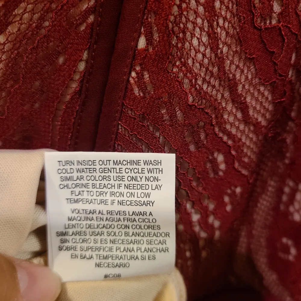 Cocktail  Maroon Dress Large - Image 8