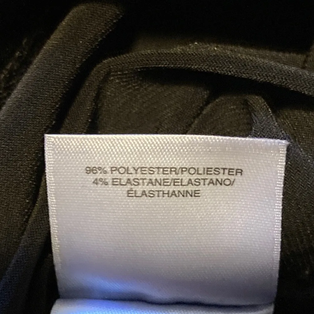 Anne Klein Black Zip Front Blouse Shirt Top Womens XL - Image 4