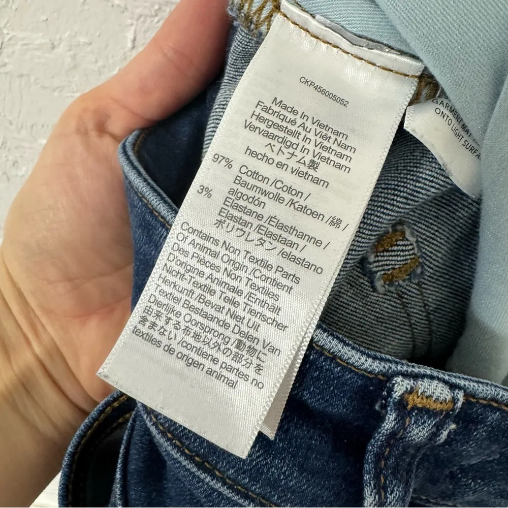 Madewell Curvy High Rise Skinny Jeans Womens 26 Blue Denim Zip Fly Casual Ankle - Image 11