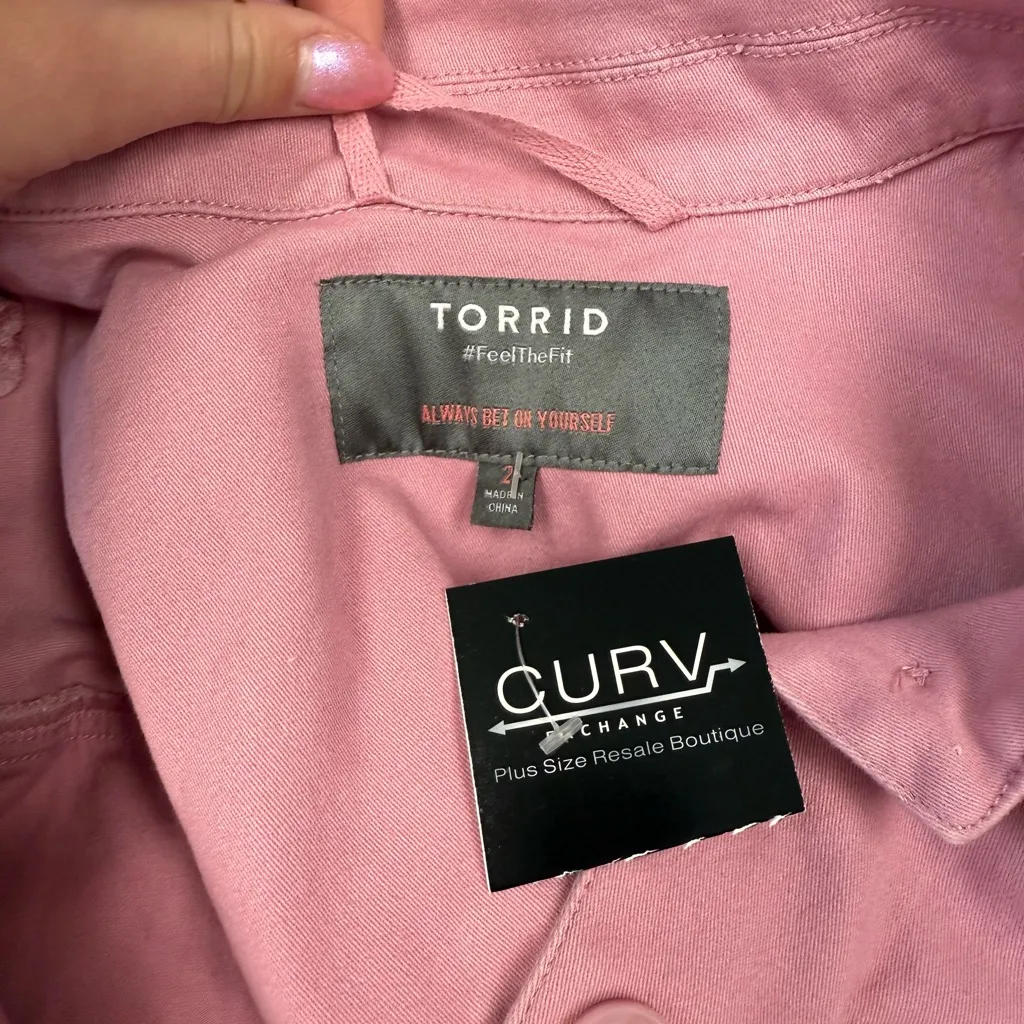 Torrid Rose Utility Jacket - Size 2 (18/20) - Image 3