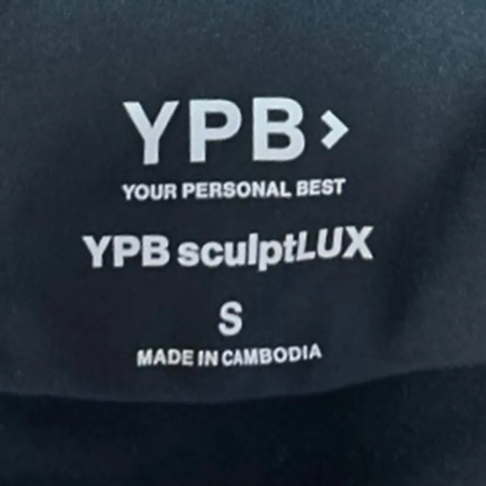 Abercrombie YPB SculptLUX Black Sleeveless One Piece Tank Romper Shorts Size S - Image 5