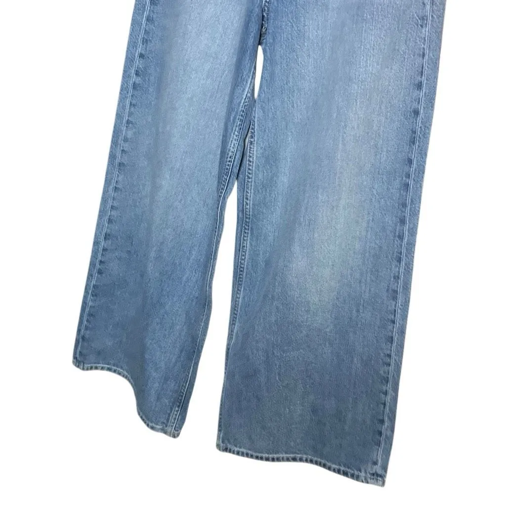 Gap Mid Rise UltraSoft Baggy Jeans in Light Indigo Non Ripped 4/27 #762 - Image 8