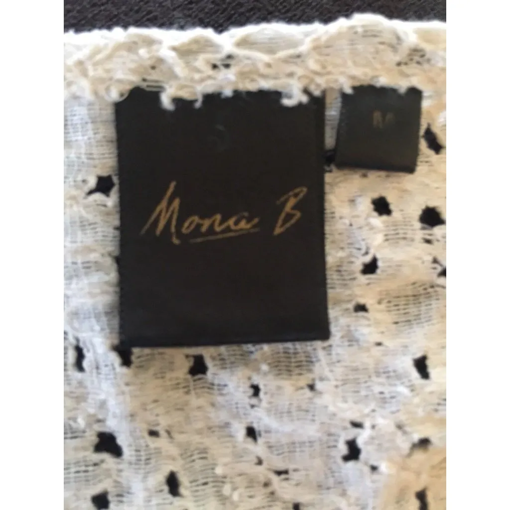 Women’s Mona B Top ~ Brown ~ Lace Back ~ Size Medium - Image 6