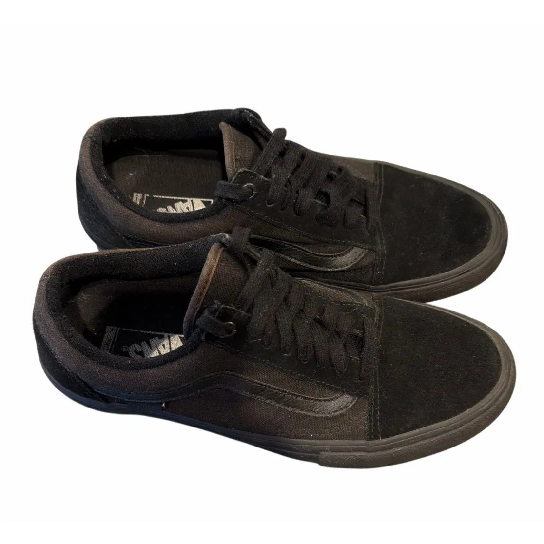 Vans Old Skool Black Canvas Suede Sneakers (Unisex) - Image 7