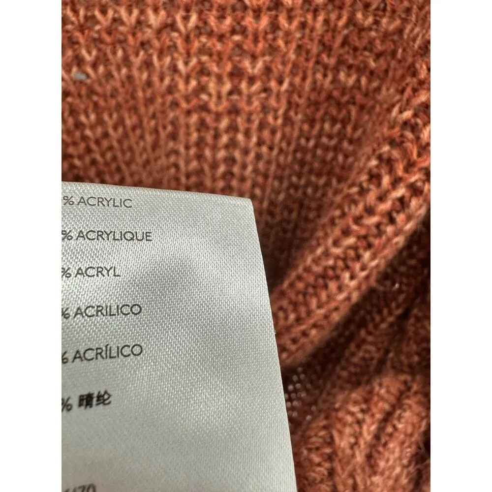 Urban Outfitters Rust Orange Open Front Knit Cardigan Sweater Womens Size XS - Image 7