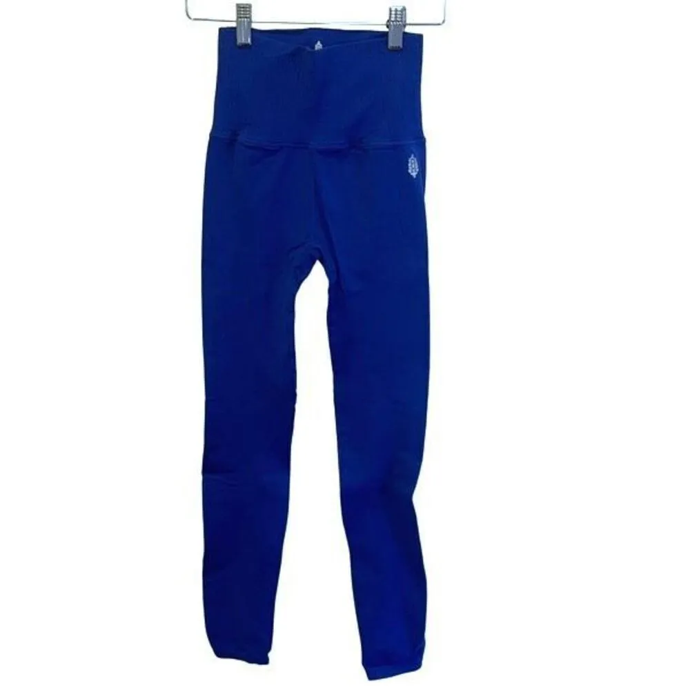 Free People Womens Good Karma Leggings Indigo Blue‎ Stone XS/Small NWT - Image 5