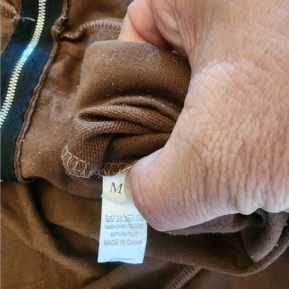 Womens brown full zip hoodie angels size medium - Image 3