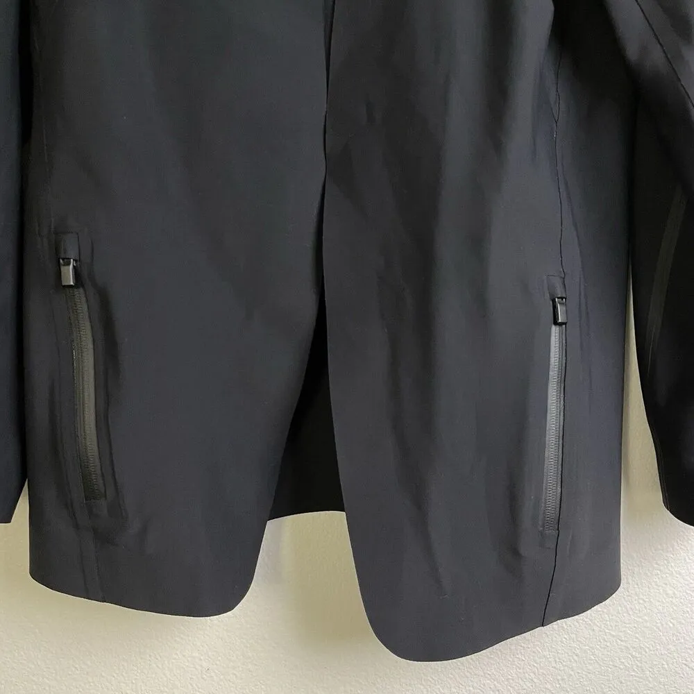 ATHLETA Large Petite Stellar Blazer Black Stretch Open Womens Coat Jacket - Image 4