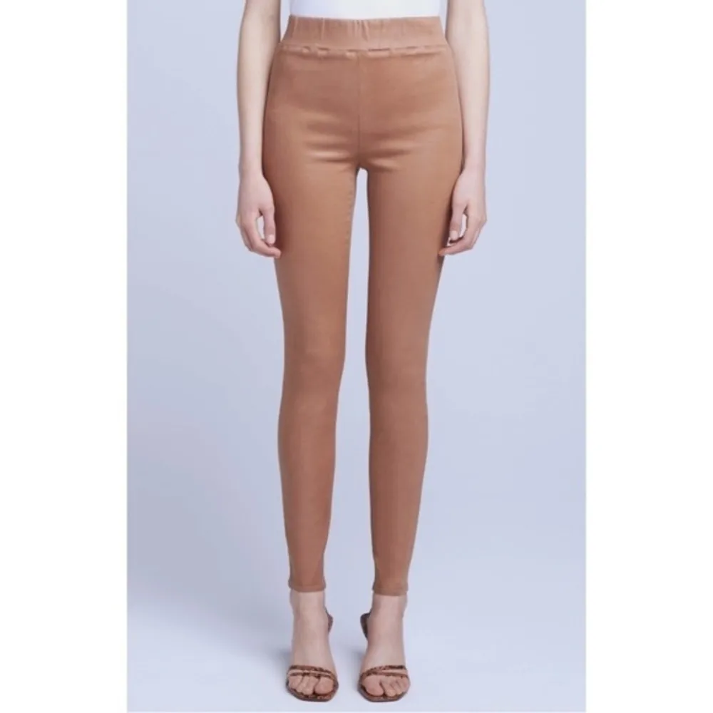 L’Agence • Rochelle Coated Hazelnut Pull On Skinny - Image 12